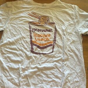 White ramen noodle shirt